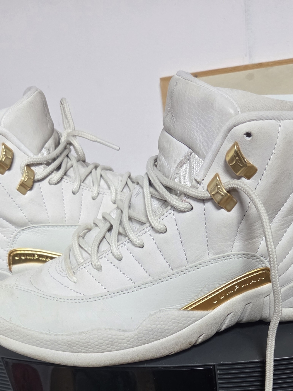 Jordan Women's White & Gold High-Top